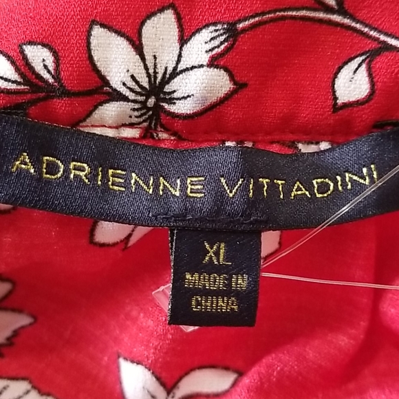 COPY - Adrienne vittadini womens red floral design XLarge - Picture 10 of 10